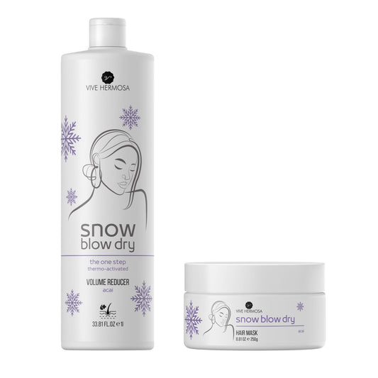 Tratamiento Snow Blow dry 33.38 Onz y Mascarilla Snow Blow Dry 8 Onz