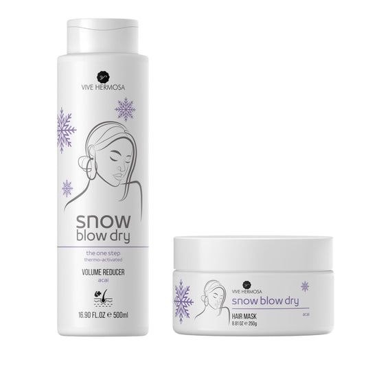 Tratamiento Snow Blow Dry 16 onz y Mascarilla Snow Blow Dry 8 onz